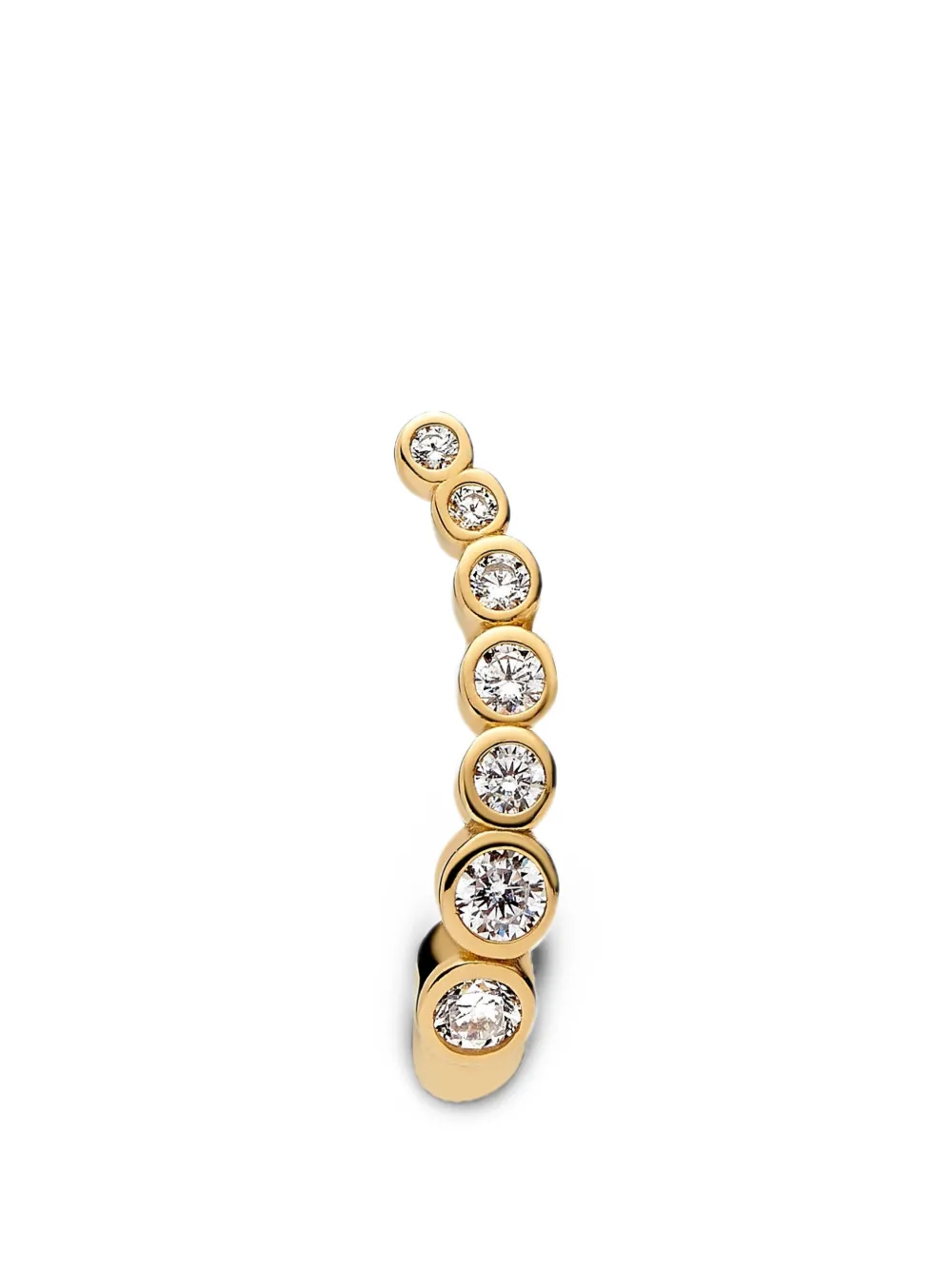 Maria Black Arc Huggie single earring - Gold