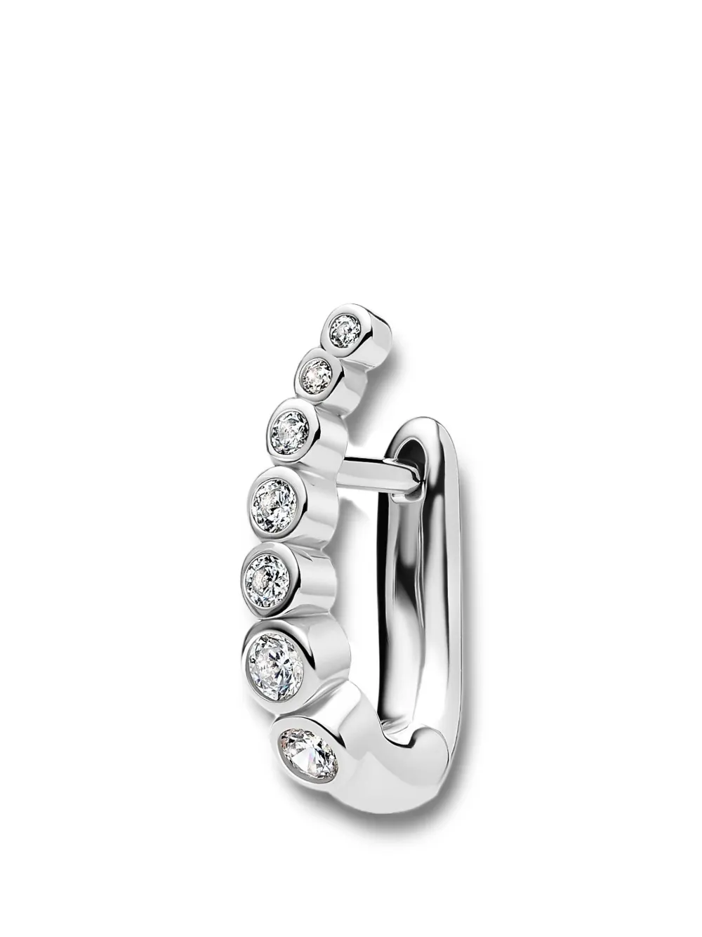 Maria Black Arc Huggie single earring - Silber