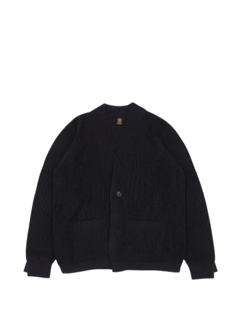 Batoner Japan ribbed-knit raglan-sleeve cardigan 