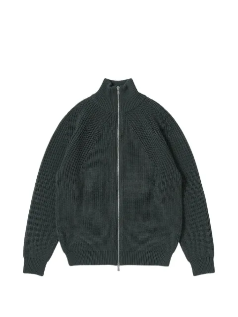 Batoner Japan ribbed-knit raglan-sleeve cardigan
