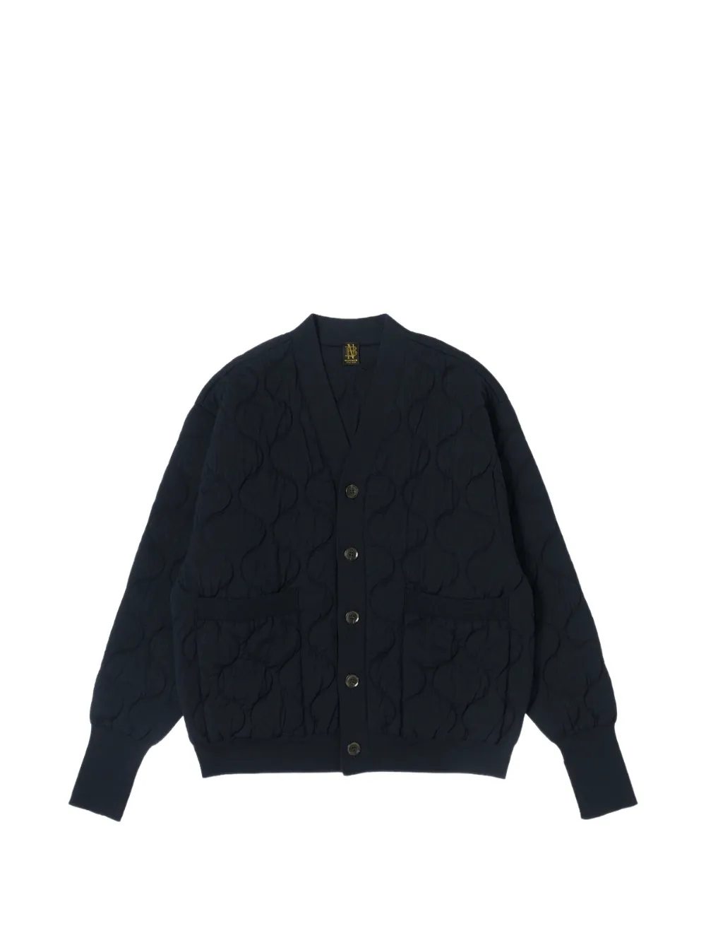Batoner Japan quilted V-neck bomber jacket - Blu