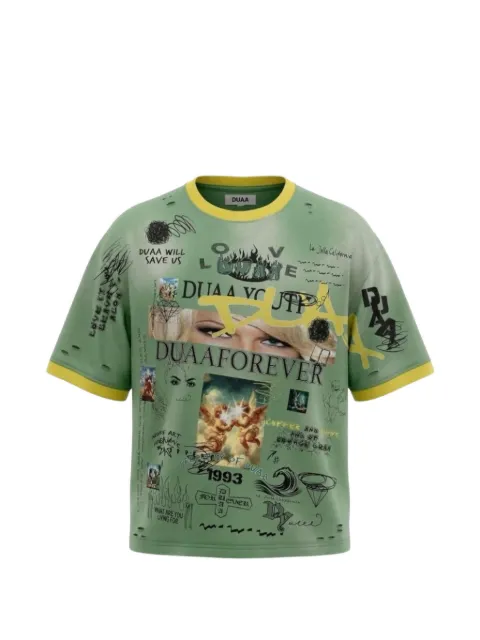 duaa Combat graffiti-print T-shirt