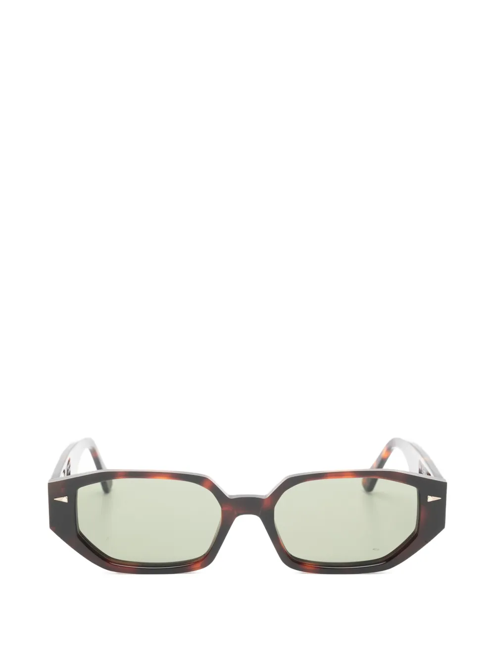 Ahlem Poitou geometric-frame sunglasses Bruin