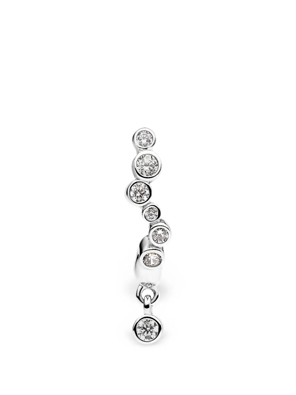 Maria Black Nova Drop crystal-embellished earring - Argento