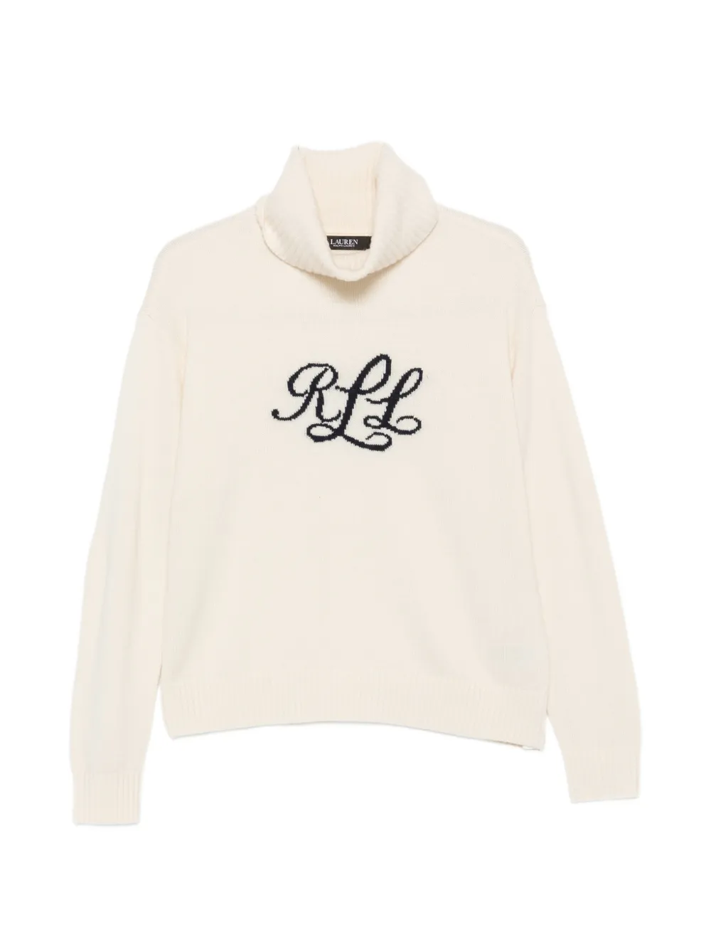 Lauren Ralph Lauren logo-embroidered roll-neck sweater - Toni neutri