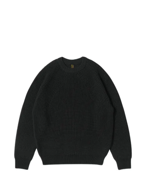 Batoner Japan Signature chunky-knit raglan-sleeve sweater