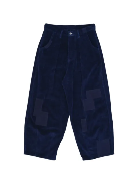STORY mfg. Lush patchwork corduroy trousers