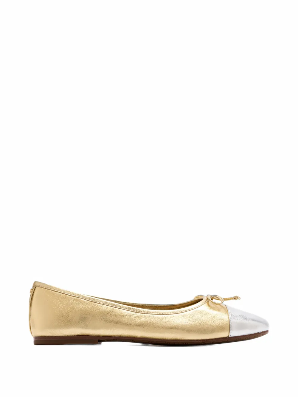 Sam Edelman Alie bow-detail ballet flats - Oro