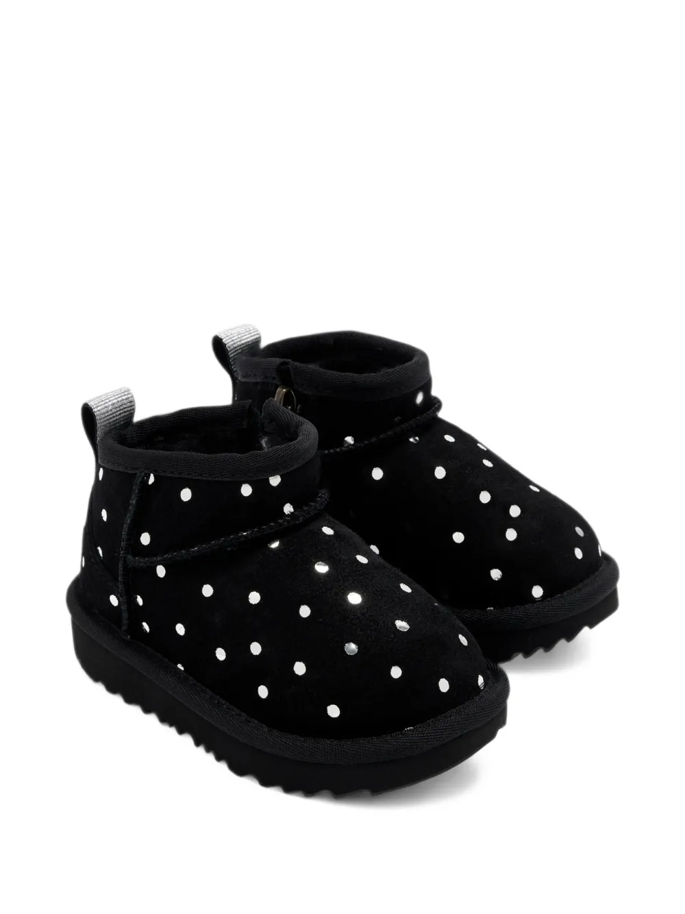 UGG Kids Classic Ultra Mini shiny-dot boots - Nero