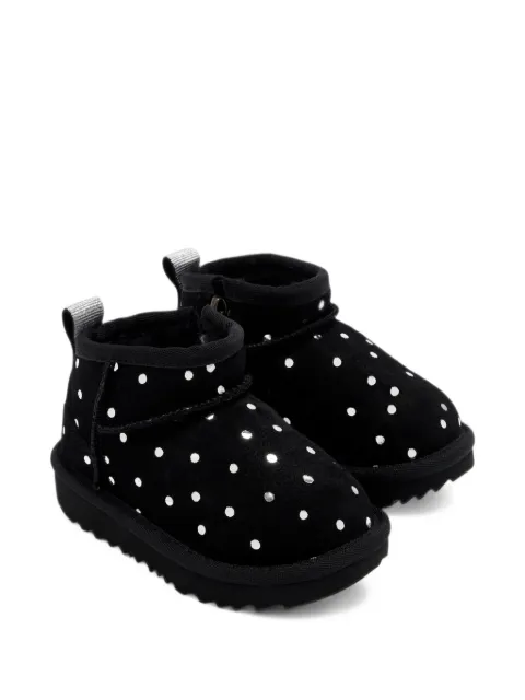 UGG Kids Classic Ultra Mini shiny-dot boots