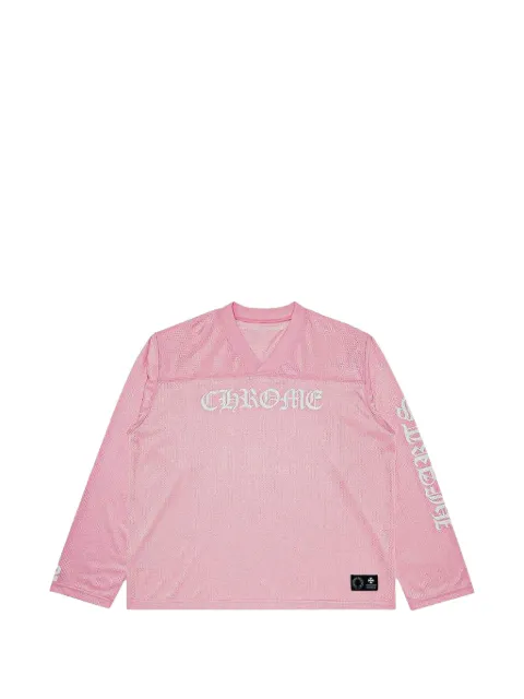 Chrome Hearts Love You mesh V-neck T-shirt
