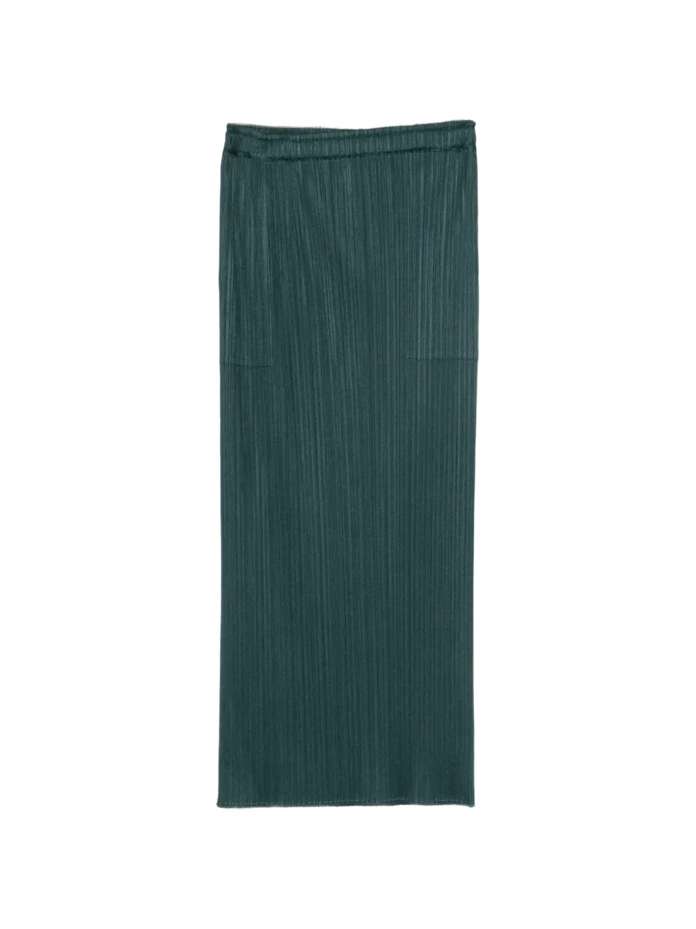 Pleats Please Issey Miyake pleated midi skirt - Verde