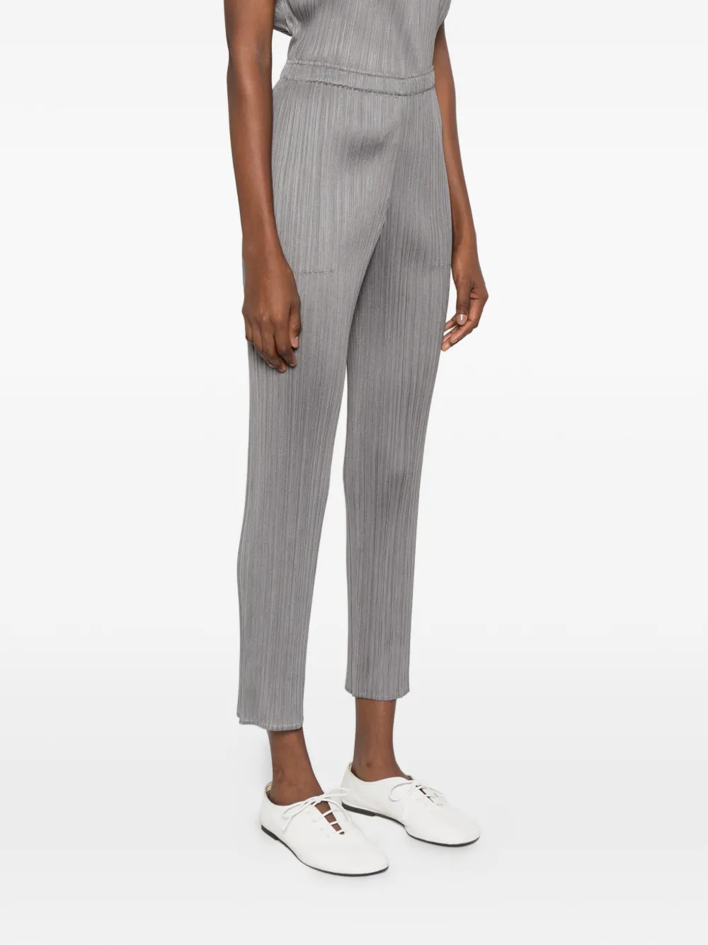 Pleats Please Issey Miyake pleated trousers Grijs