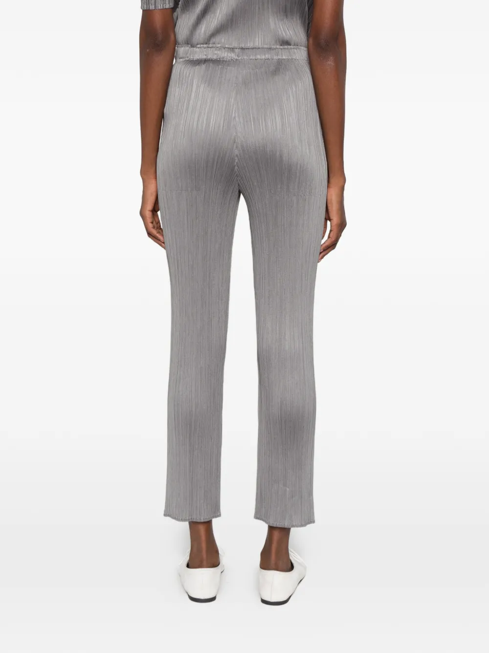 Pleats Please Issey Miyake pleated trousers Grijs