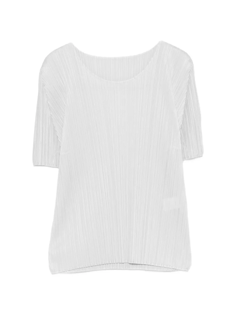 Pleats Please Issey Miyake pleated T-shirt Grijs
