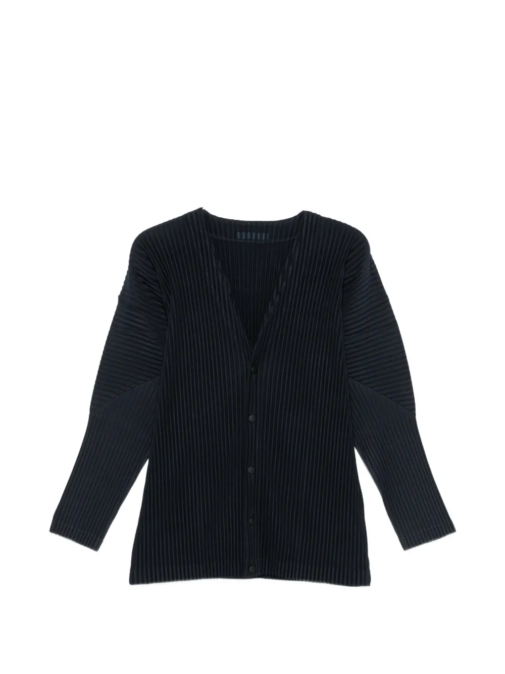 Homme Plissé Issey Miyake plissé-effect cardigan - Blu