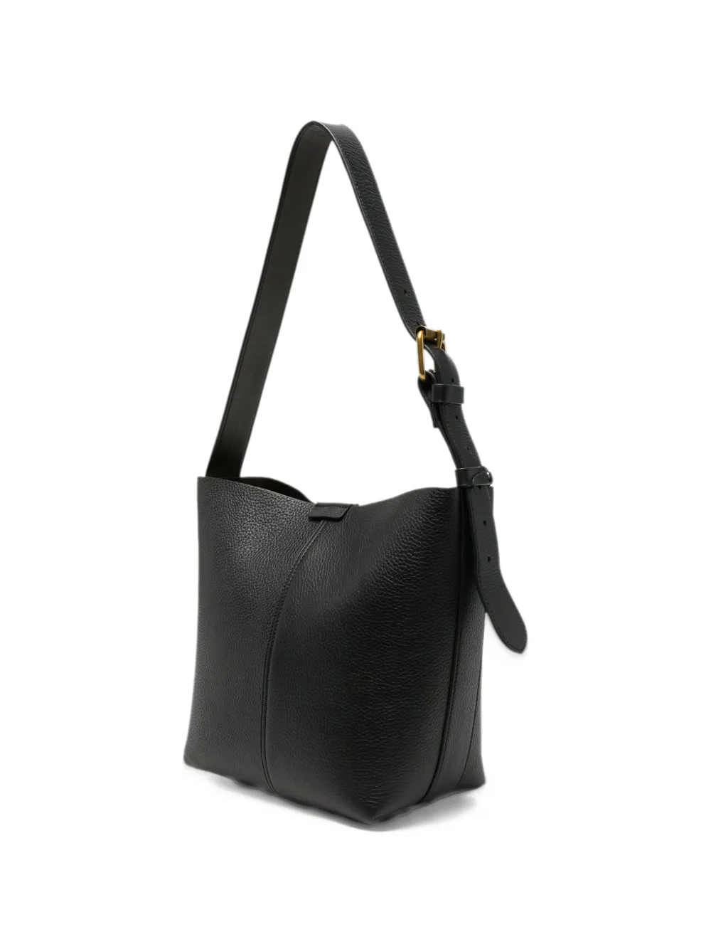 Soeur Saudade Mini leather tote bag Zwart