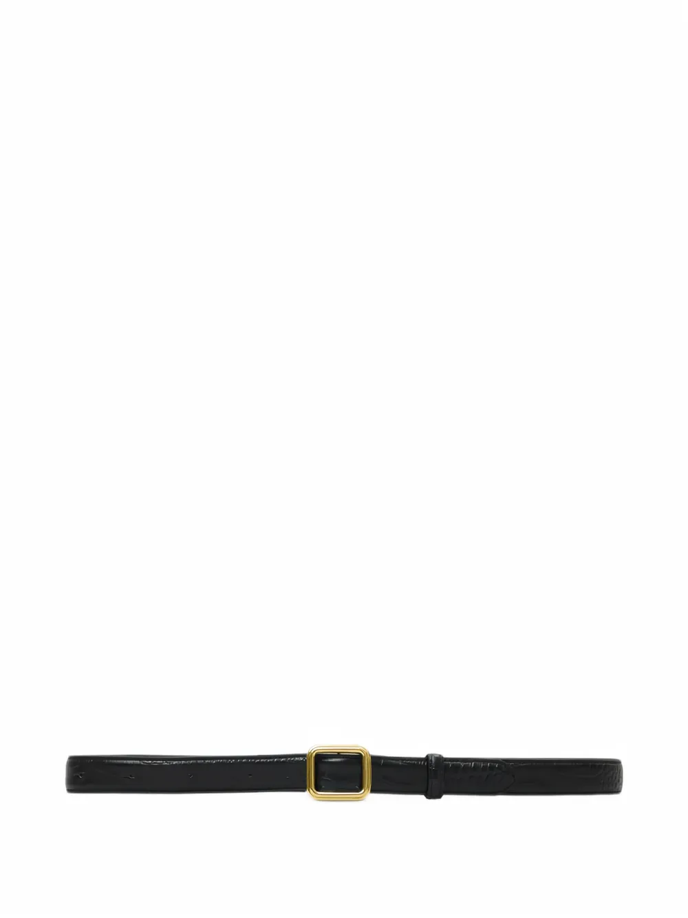 Lié Studio The Georgia croc-effect leather belt - Black