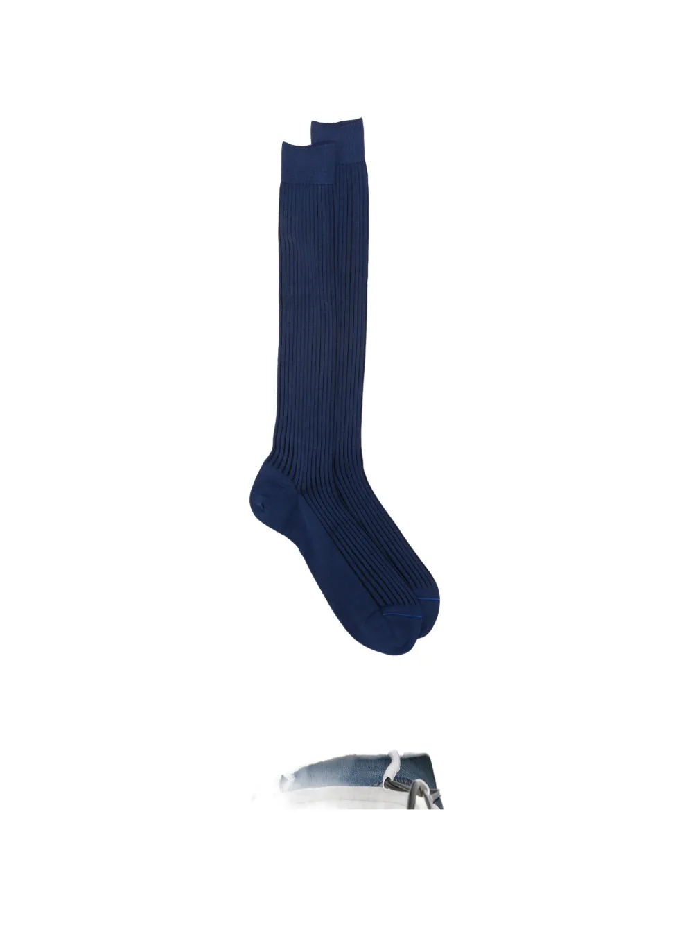 ANT45 Menfi long ribbed-knit socks - Blu