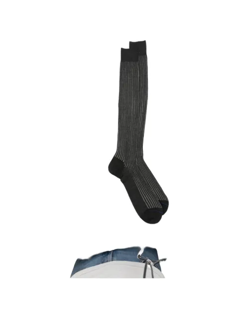 ANT45 Menfi long pinstripe-pattern socks