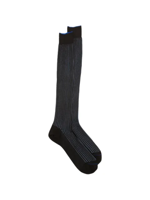 ANT45 Menfi long ribbed vertical-stripe socks
