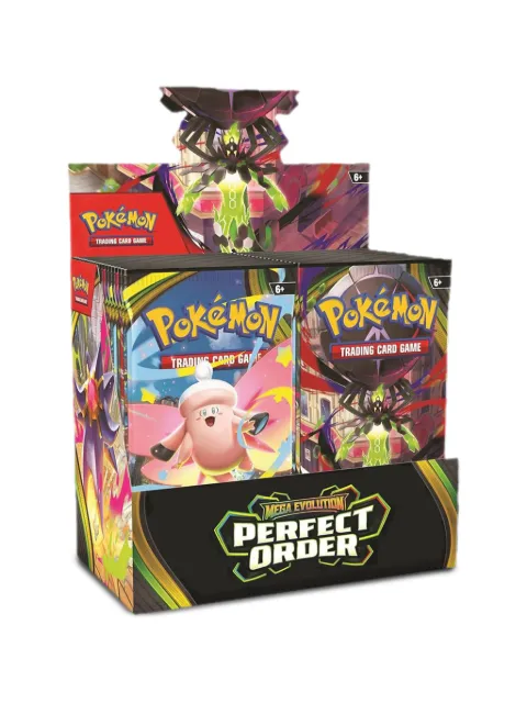 Pokemon Mega Evolution Perfect Order booster cards box