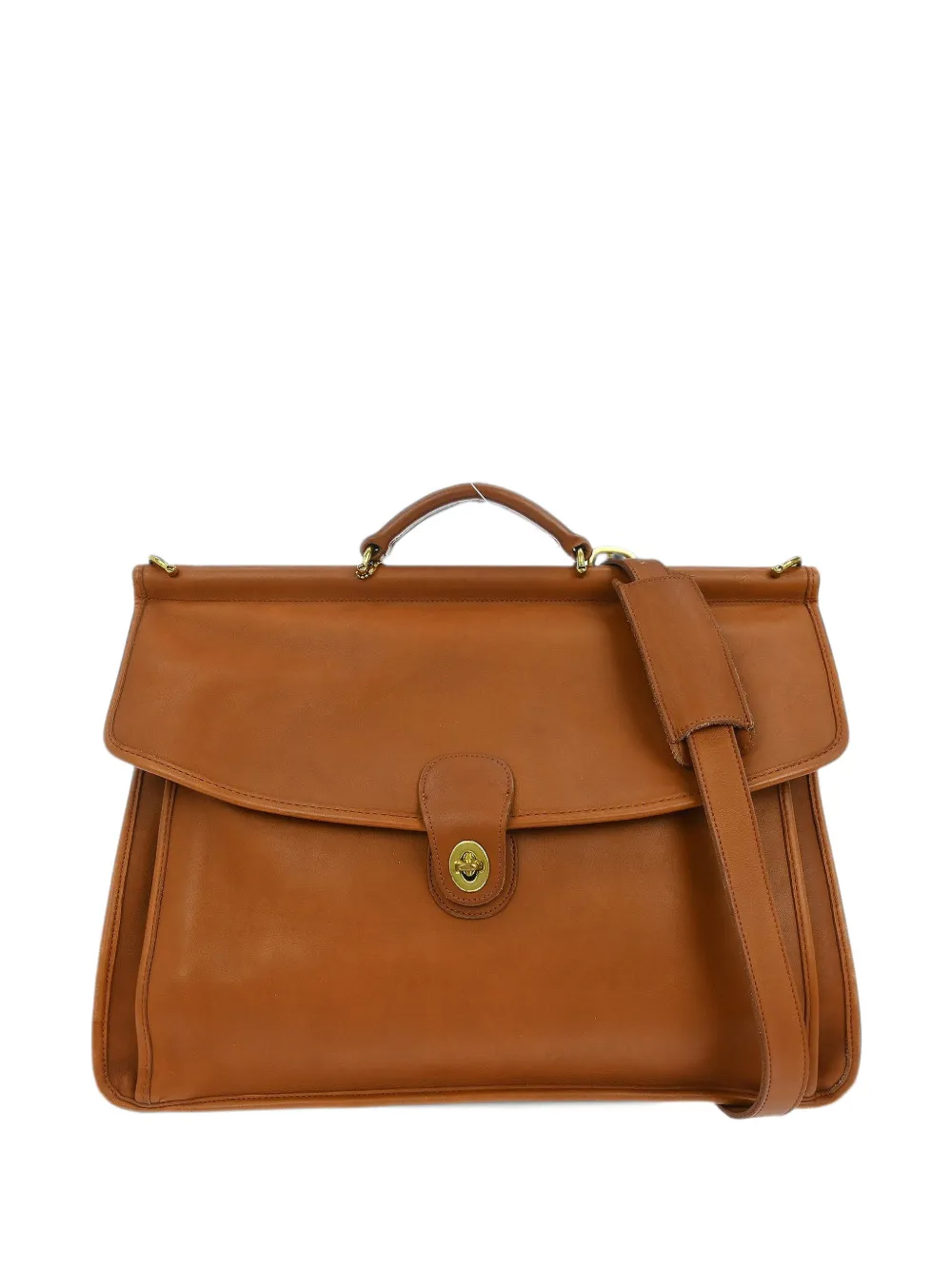 Coach Vintage Metropolitan turn-lock briefcase - Marrone