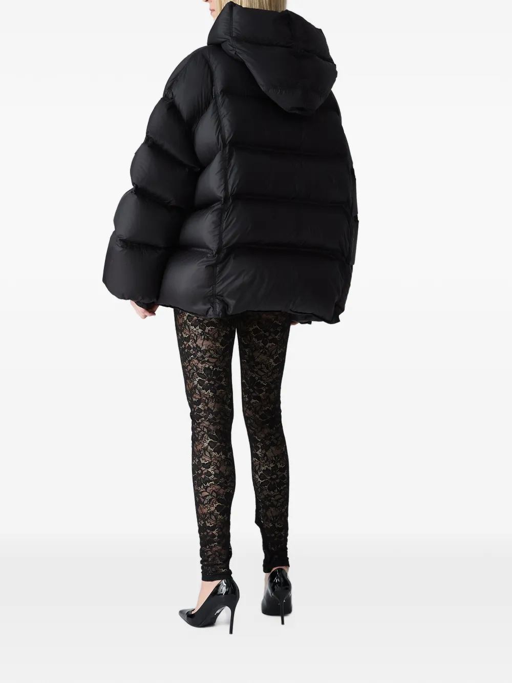 Vera Wang Lennox quilted puffer jacket Zwart
