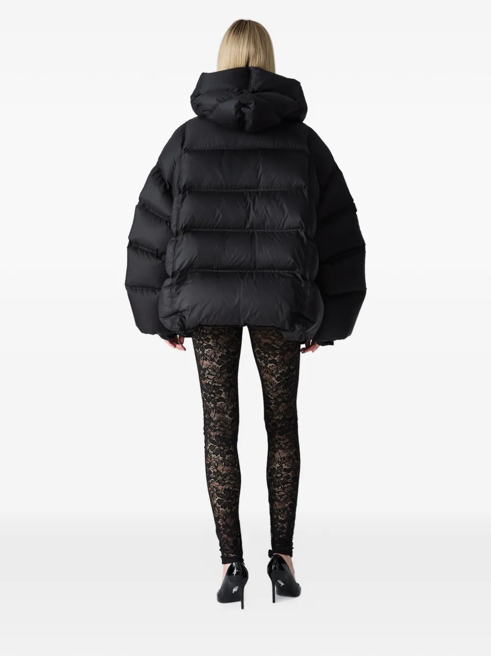 Vera Wang Lennox quilted puffer jacket Zwart