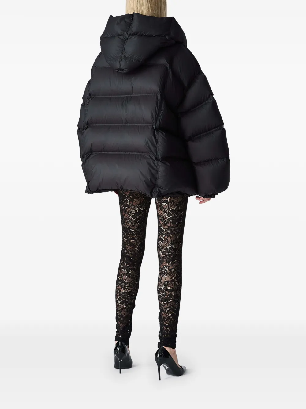 Vera Wang Lennox quilted puffer jacket Zwart