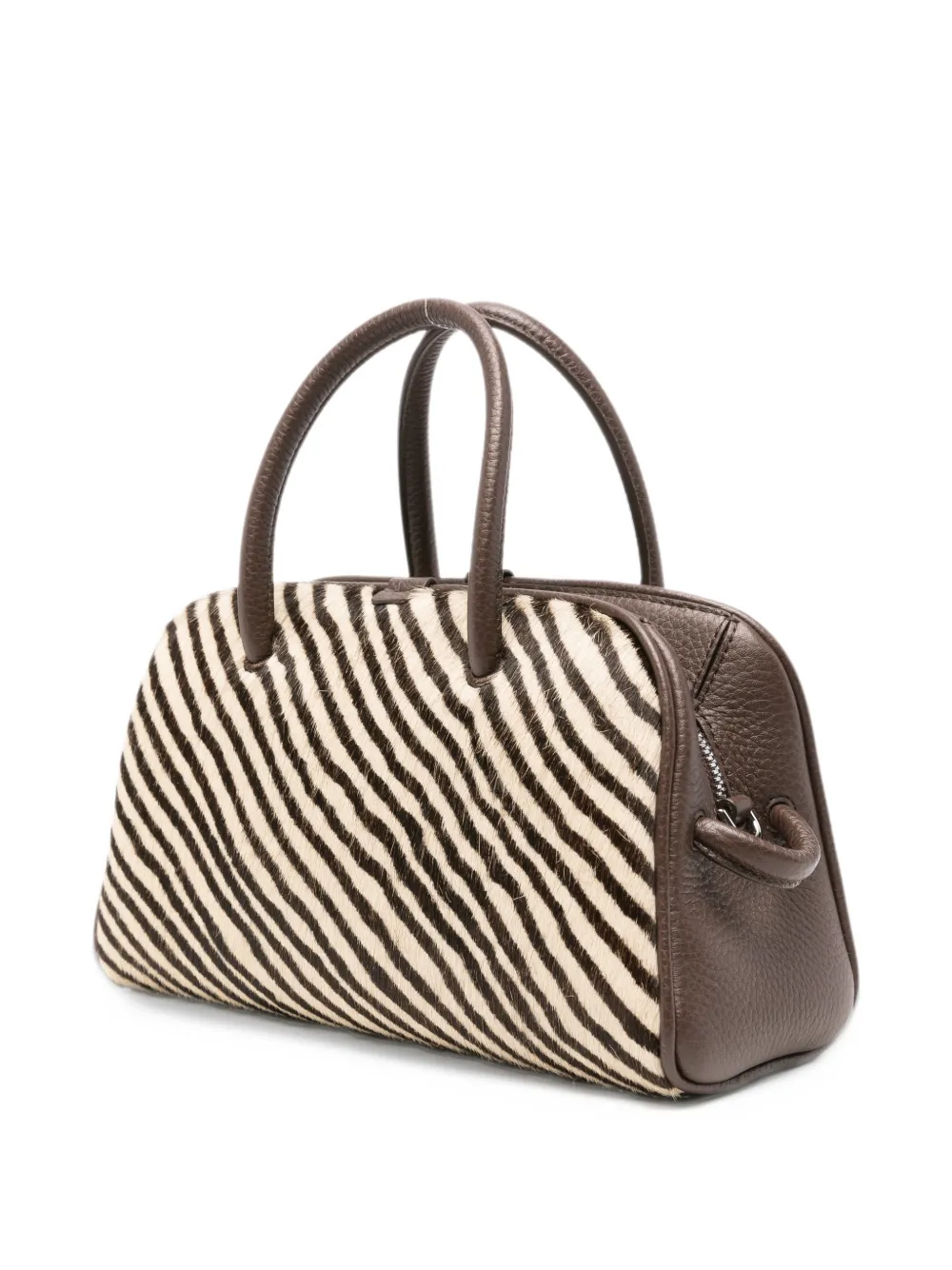Jacquemus Le Petit Turism zebra-print tote bag Beige