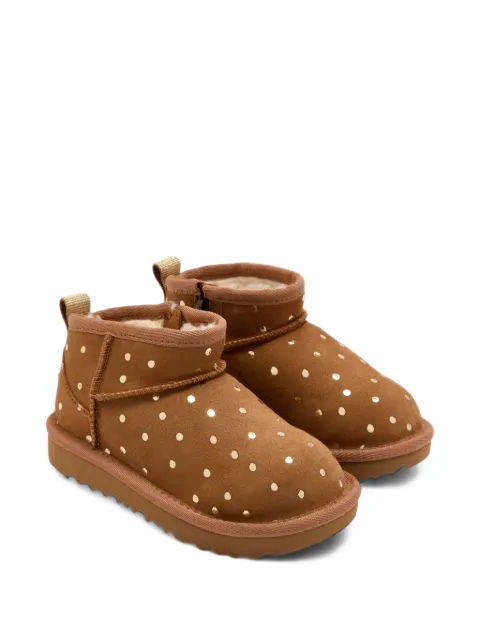 UGG Kids Classic Ultra Mini polka-dot boots