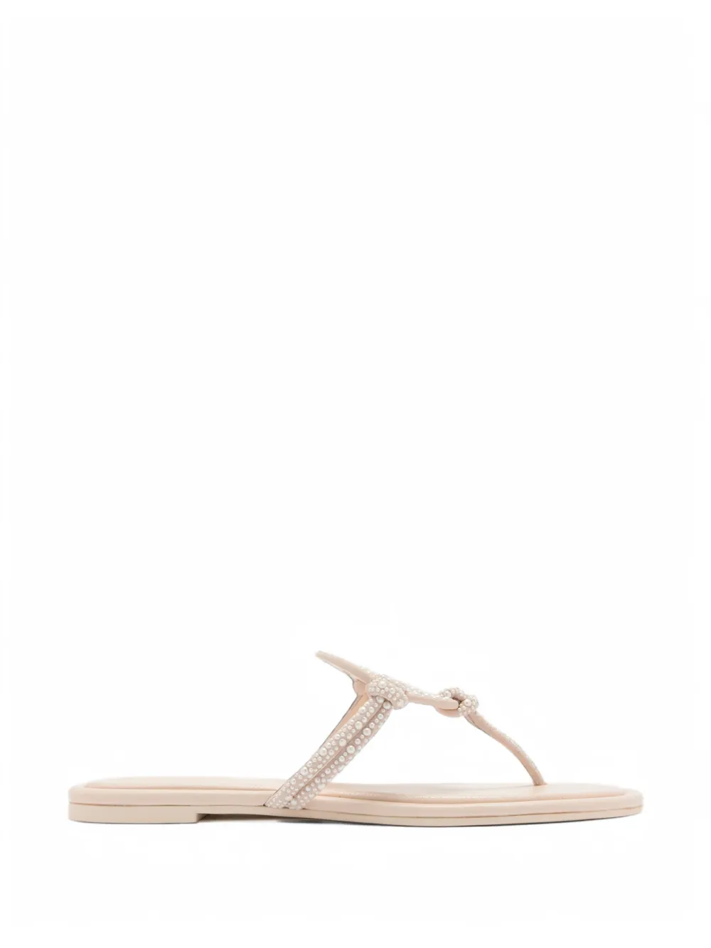 Tory Burch Miller knotted pearl sandals - Nude