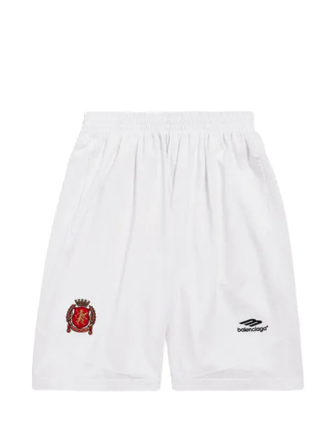 Balenciaga logo-patch baggy soccer shorts