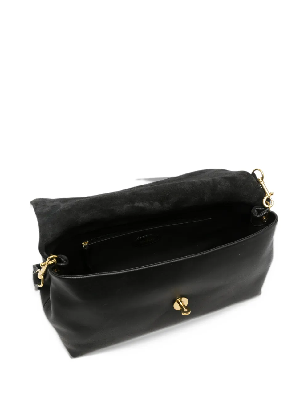 Mulberry Postman's Lock leather shoulder bag Zwart