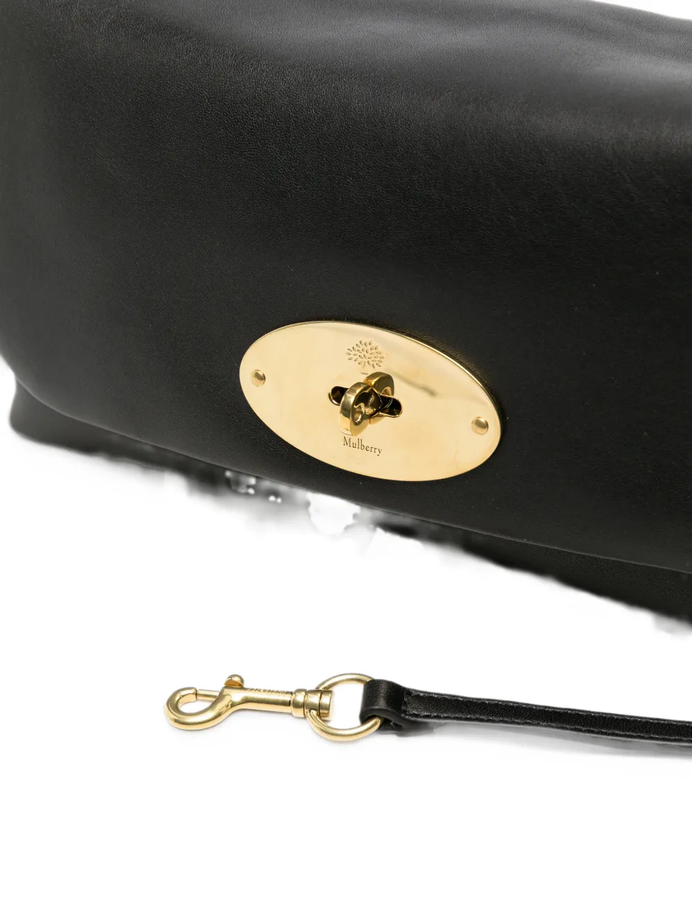 Mulberry Postman's Lock leather shoulder bag Zwart