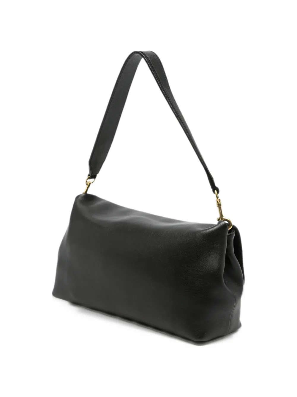 Mulberry Postman's Lock leather shoulder bag Zwart