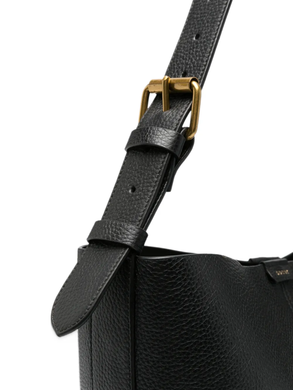 Soeur Saudade pebbled-leather tote bag Zwart