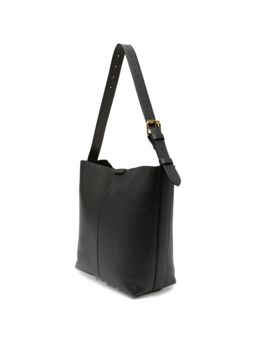 Soeur Saudade pebbled-leather tote bag Zwart