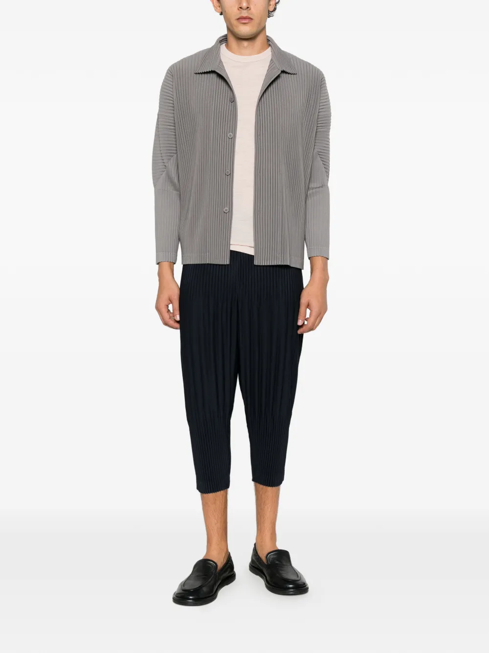 Homme Plissé Issey Miyake Cropped plooibroek Blauw