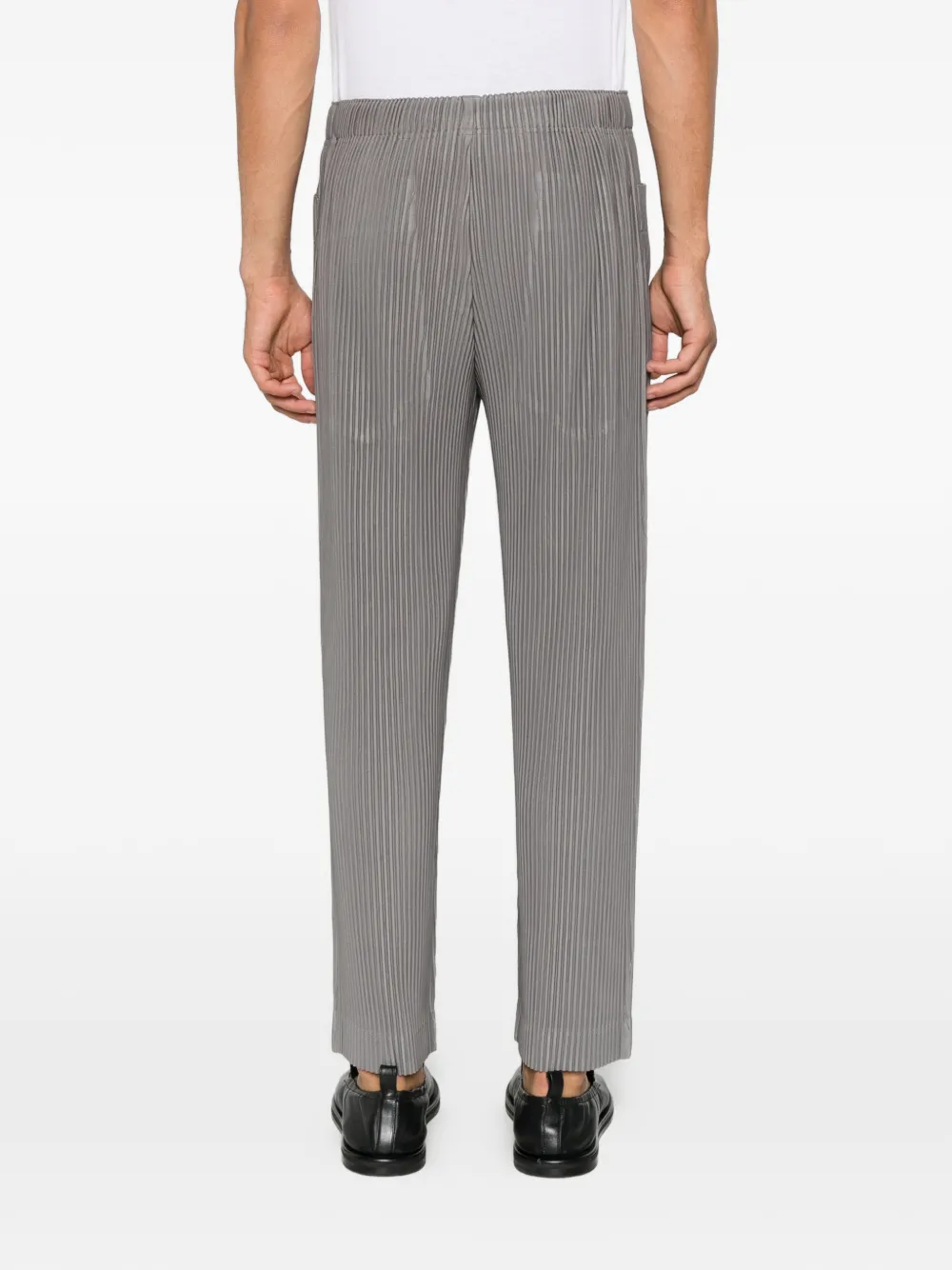 Homme Plissé Issey Miyake Broek met plissé effect Grijs