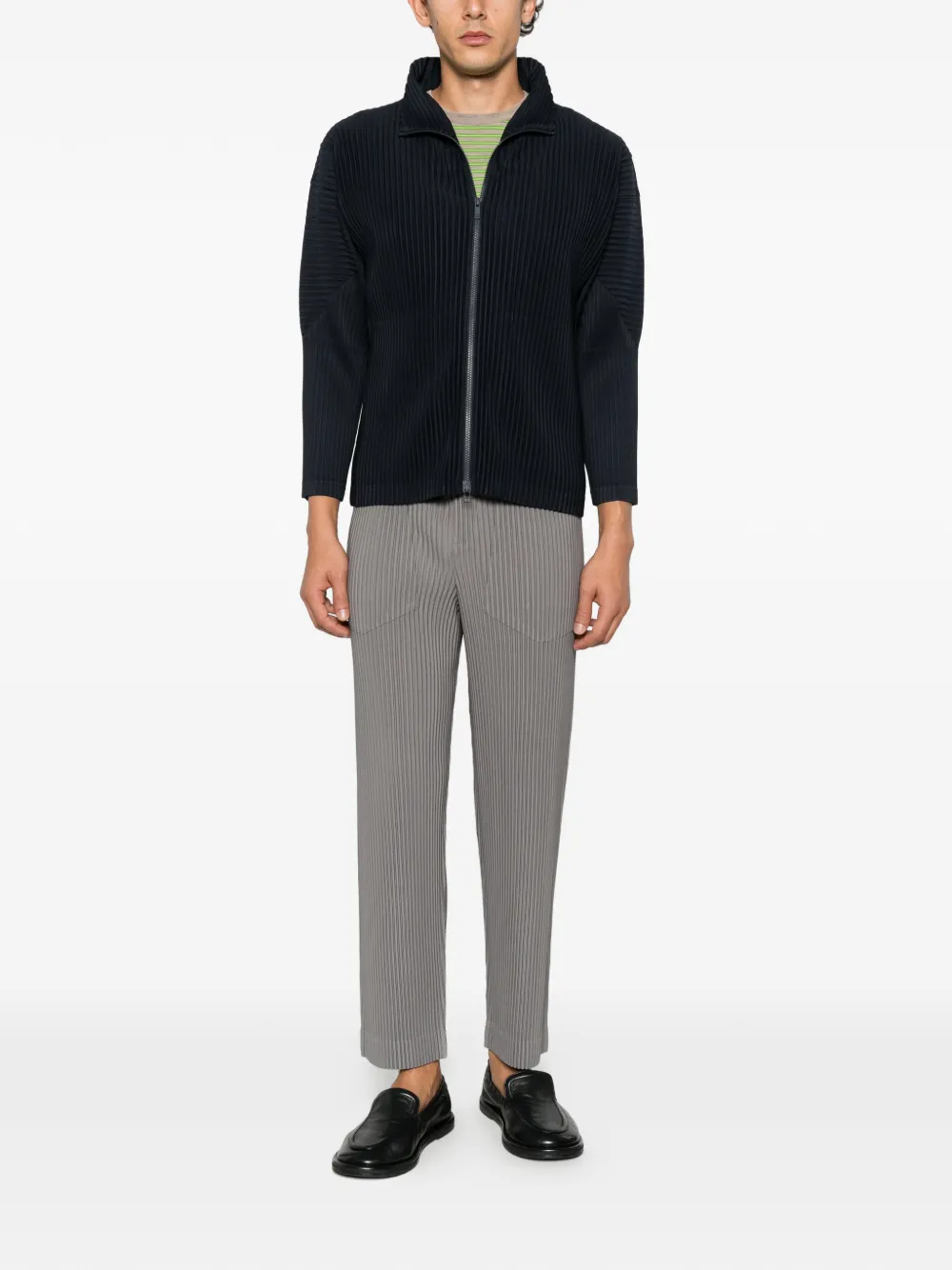 Homme Plissé Issey Miyake Broek met plissé effect Grijs