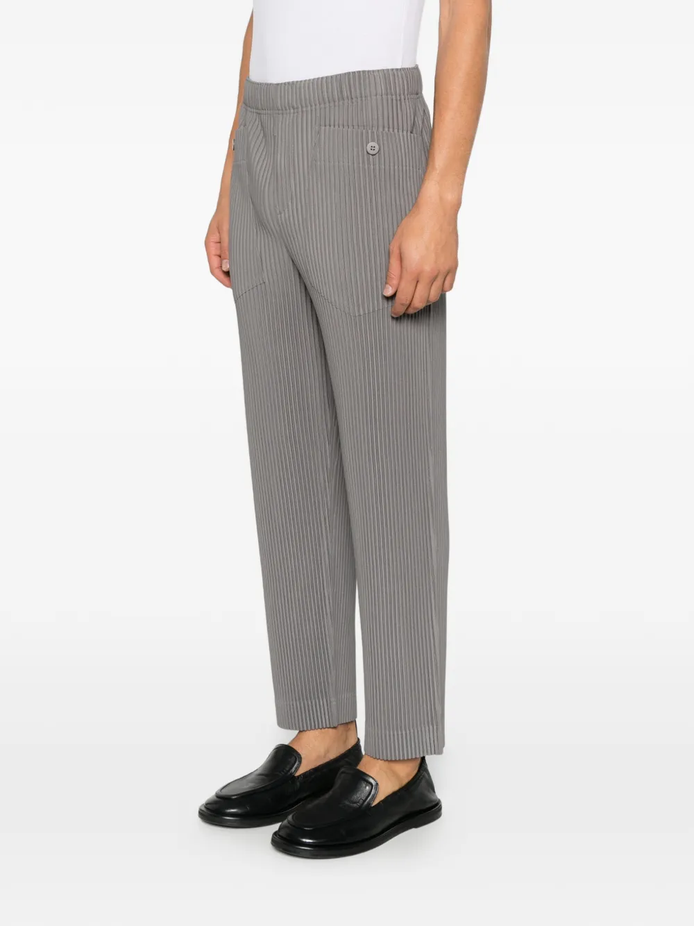 Homme Plissé Issey Miyake Broek met plissé effect Grijs