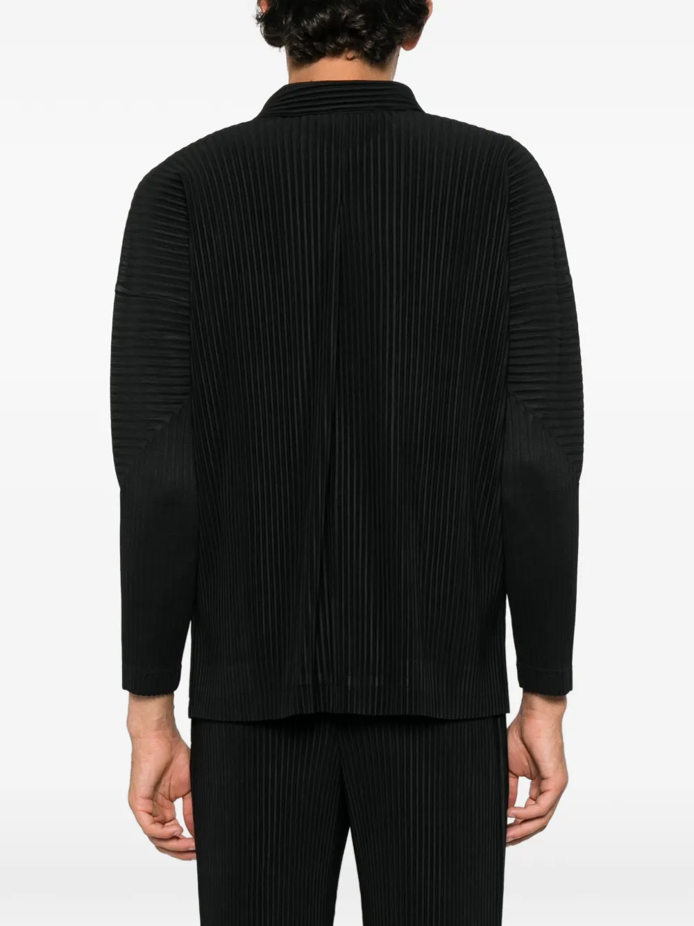 Homme Plissé Issey Miyake plissé-effect shirt Zwart
