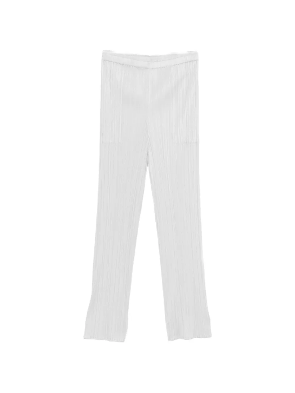 Pleats Please Issey Miyake elasticated-waistband trousers Grijs