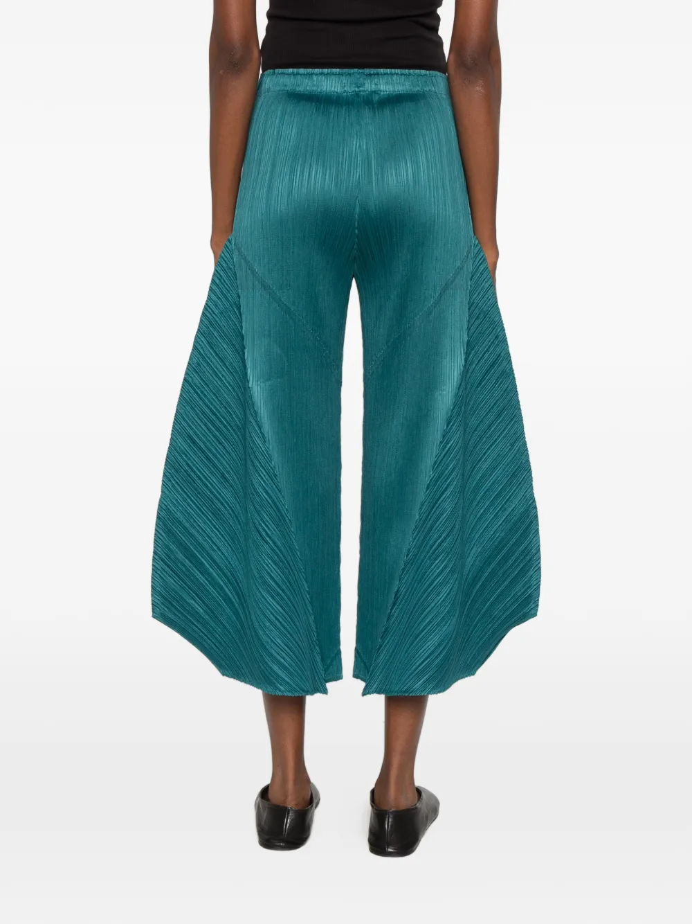 Pleats Please Issey Miyake pleated trousers Blauw