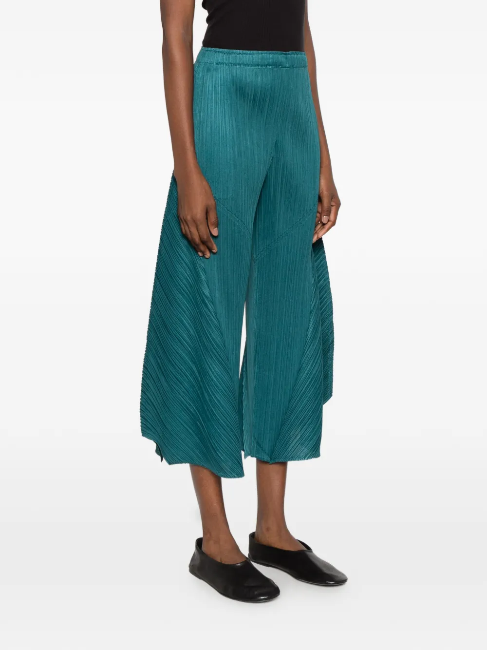 Pleats Please Issey Miyake pleated trousers Blauw
