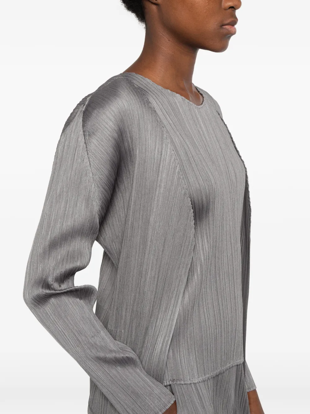 Pleats Please Issey Miyake Pleats Please cardigan Grijs