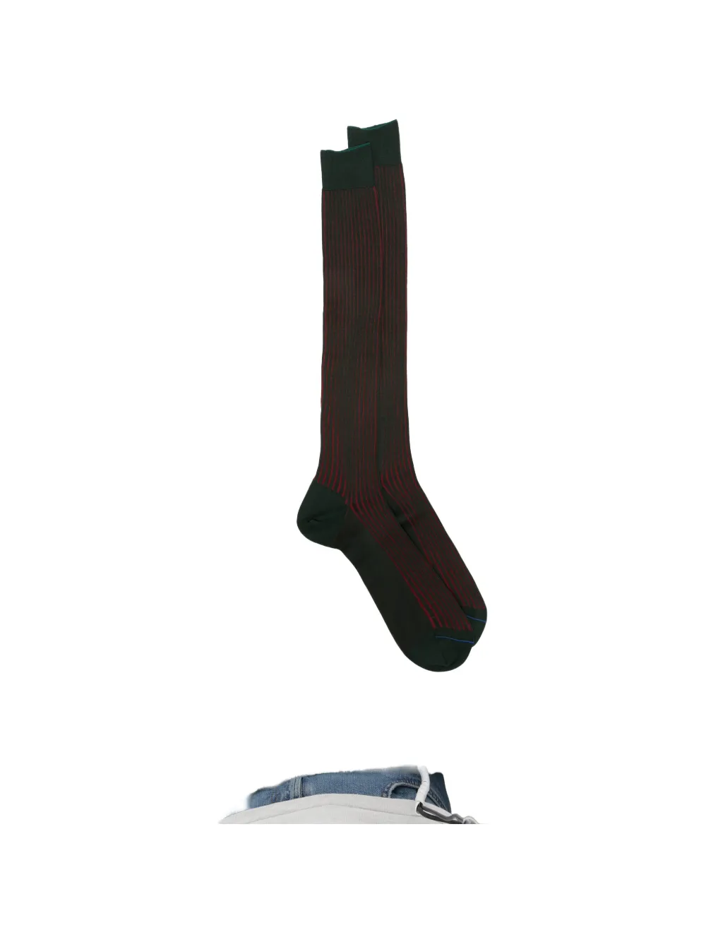 ANT45 Menfi long ribbed-knit knee-high socks - Verde