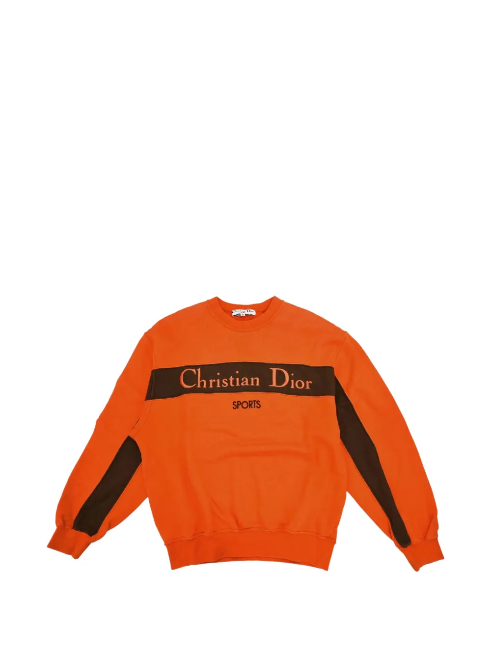 Christian Dior Pre-Owned 1980s Sports logo-print sweatshirt - Arancione